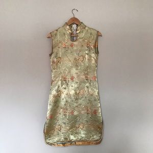 Gold Chinese dress